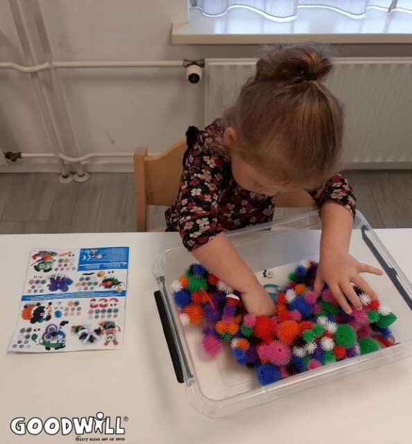 Meisje speelt met spel met kleuren_Goodwill.nl