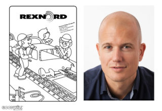 Afbeelding van bedrijfskleurplaat en ondernemer