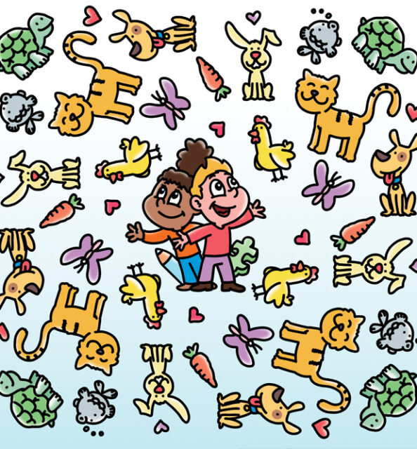 Omslag van het jubileum Puzzel- en Kleurboek met thema Bouw & Natuur van Goodwill